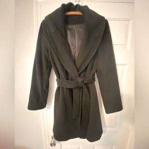 Black Calvin Klein wool coat